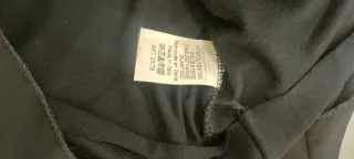 Camicia  nera plissettata taglia unica