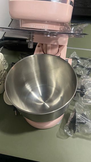 Robot de cocina rosa