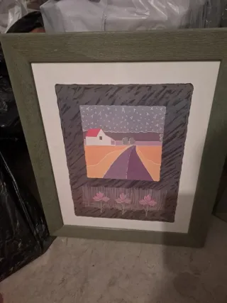 Cuadro decorativo paisaje rural