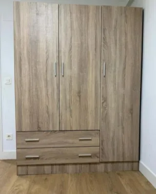 Armario modular madera color beige/marrón