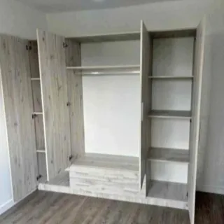 Armario modular madera color beige/marrón