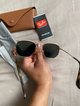 Gafas de sol Ray-Ban RB3548 Hexagonal Doradas