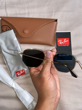 Gafas de sol Ray-Ban RB3548 Hexagonal Doradas