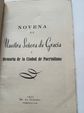 Novena Ntra Señora de Gracia 1955