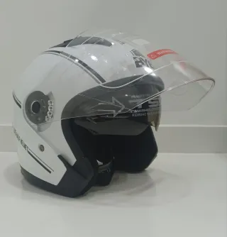 Casco Jet Talla M/L Blanco Nuevo