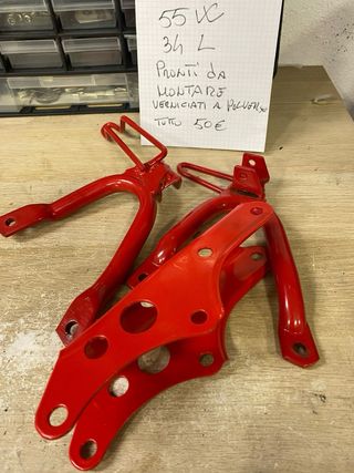 Staffe poggiapiedi supporto motore verniciate