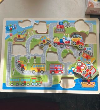 Puzzle de madera de transporte
