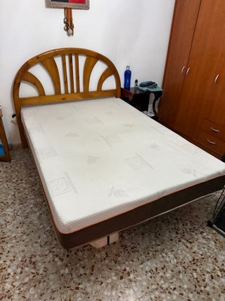 Colchón y Base Tapizada