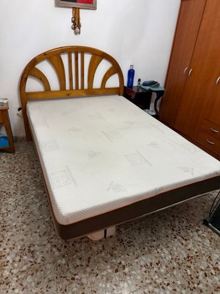 Colchón y Base Tapizada