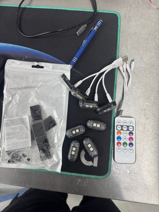 Luces LED RGB Coche con Mando