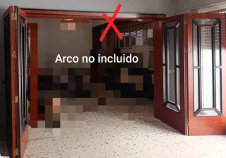 4 Puertas de Madera con Cristal