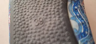 Manoletinas azules y multicolor