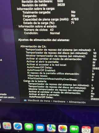 MacBook 12 Retina (2016) Core m5 42 ciclos bateria