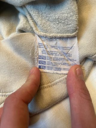 Felpa Champion Vintage Beige XL Logo Ricamato