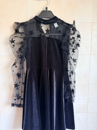 Vestido fiesta niña terciopelo estrellas