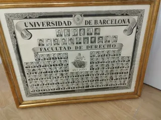 Cuadro Universidad de Barcelona 1960, Orla