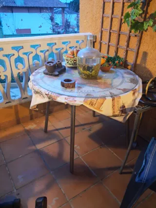 Mesa redonda cristal 100cm