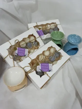 Ceras aromáticas  sin mecha, forma y aroma a elegi