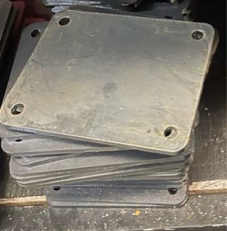 Lote 10 pletinas hierro 105x135x5