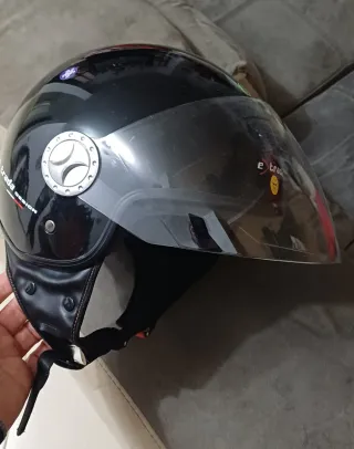 Casco nero jet ExStrada con visiera taglia XS