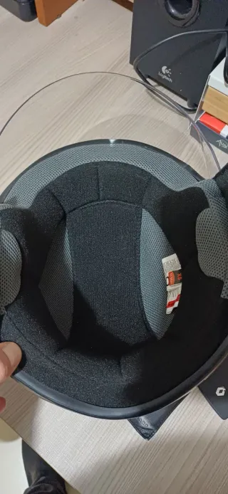 Casco nero jet ExStrada con visiera taglia XS