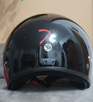 Casco nero jet ExStrada con visiera taglia XS