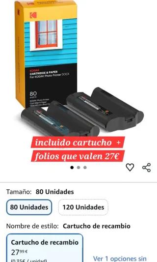 Impresora de Fotos Kodak DocPrinter (Nueva pero...