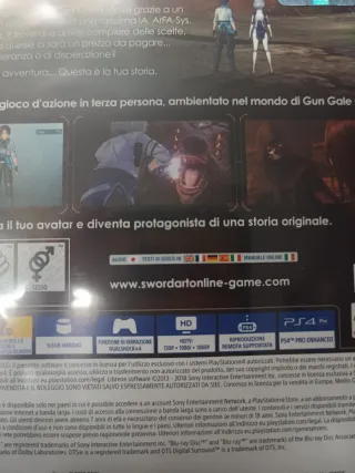 Sword Art Online Fatal Bullet PS4 Nuovo