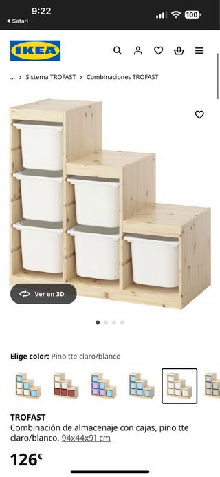 2 Estanterías IKEA TROFAST Madera Clara