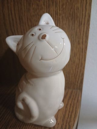Statuina gatto simpatico in ceramica