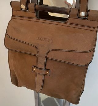 Bolso de piel Loewe marrón