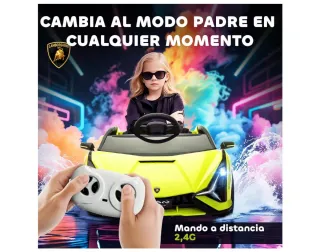 Coche Eléctrico Lamborghini Sian Verde