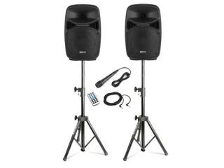 Altavoces bluetooth 350 con ruedas, soporte y mesa