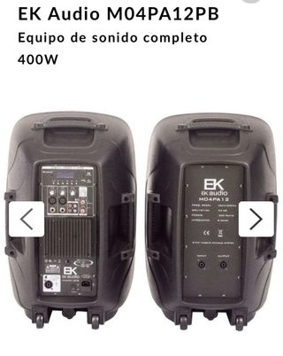 Altavoces EK Audio MO4PA12PB