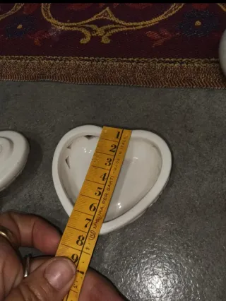 Portagioie a cuore in ceramica