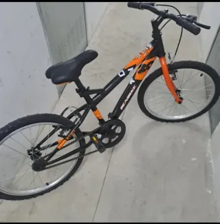 Bicicleta Infantil 20 Negra y Naranja