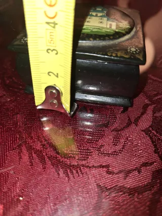 Caja lacada rusa vintage pintada a mano