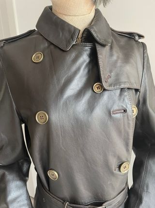 Gabardina Piel Burberry Marrón