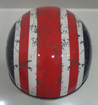 Casco Moto Vintage Estrella América Talla S,Nuevo