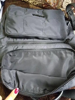 Mochila Desigual negra tela impermeable