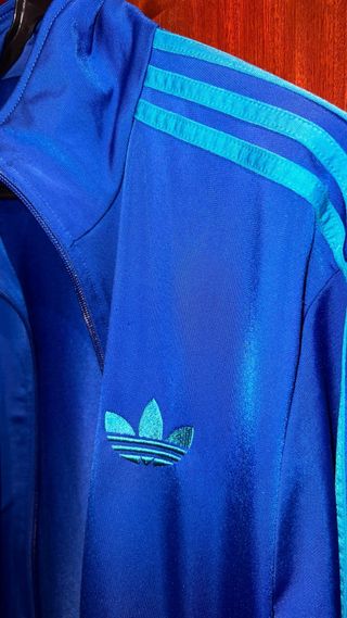 Chaqueta Adidas Firebird Azul y Cian