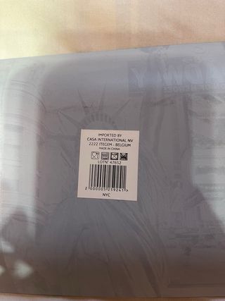 Plato decorativo Nueva York cristal