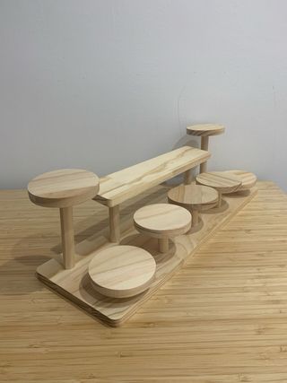 Candy Bar. Expositor de madera para candy bar