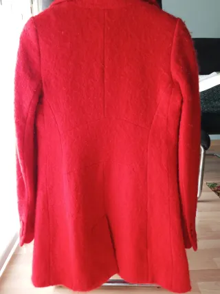 Abrigo Massimo Dutti Rojo