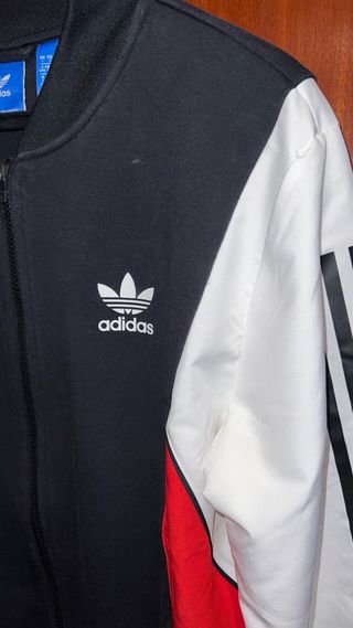 Chaqueta Adidas Talla L Negra Roja Blanca