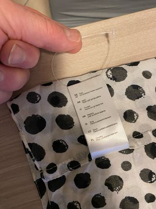 Foulard NKD pois bianco e nero