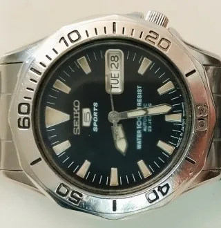 Seiko 5 Sport 7S26 BlackDial Automatic Watch Japan