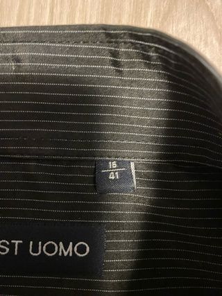 Camicia uomo a righe nere