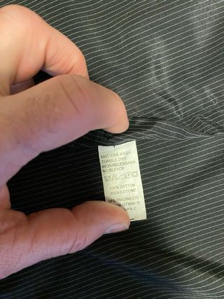 Camicia uomo a righe nere