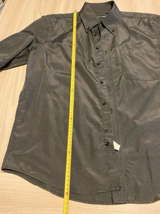 Camicia uomo a righe nere